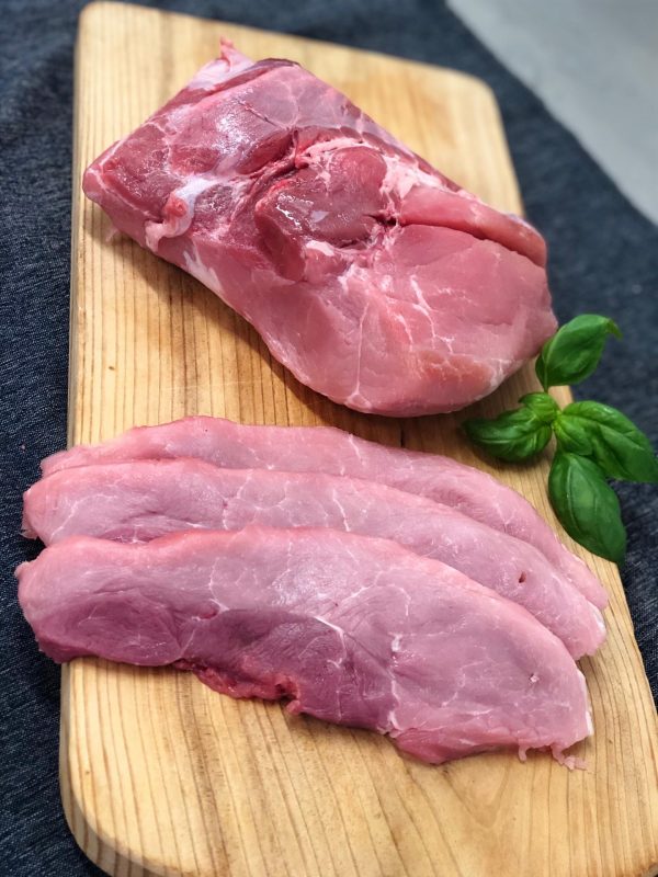 Varkens hespen sneden